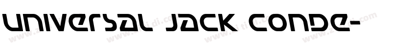 Universal Jack Conde字体转换